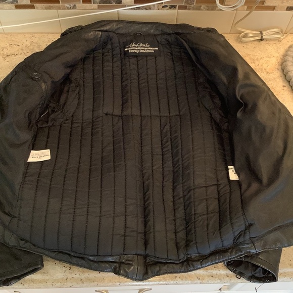Vintage Hein Gericke Harley Davidson Black Leather Motorcycle Jacket Sz 36 - Picture 6 of 11